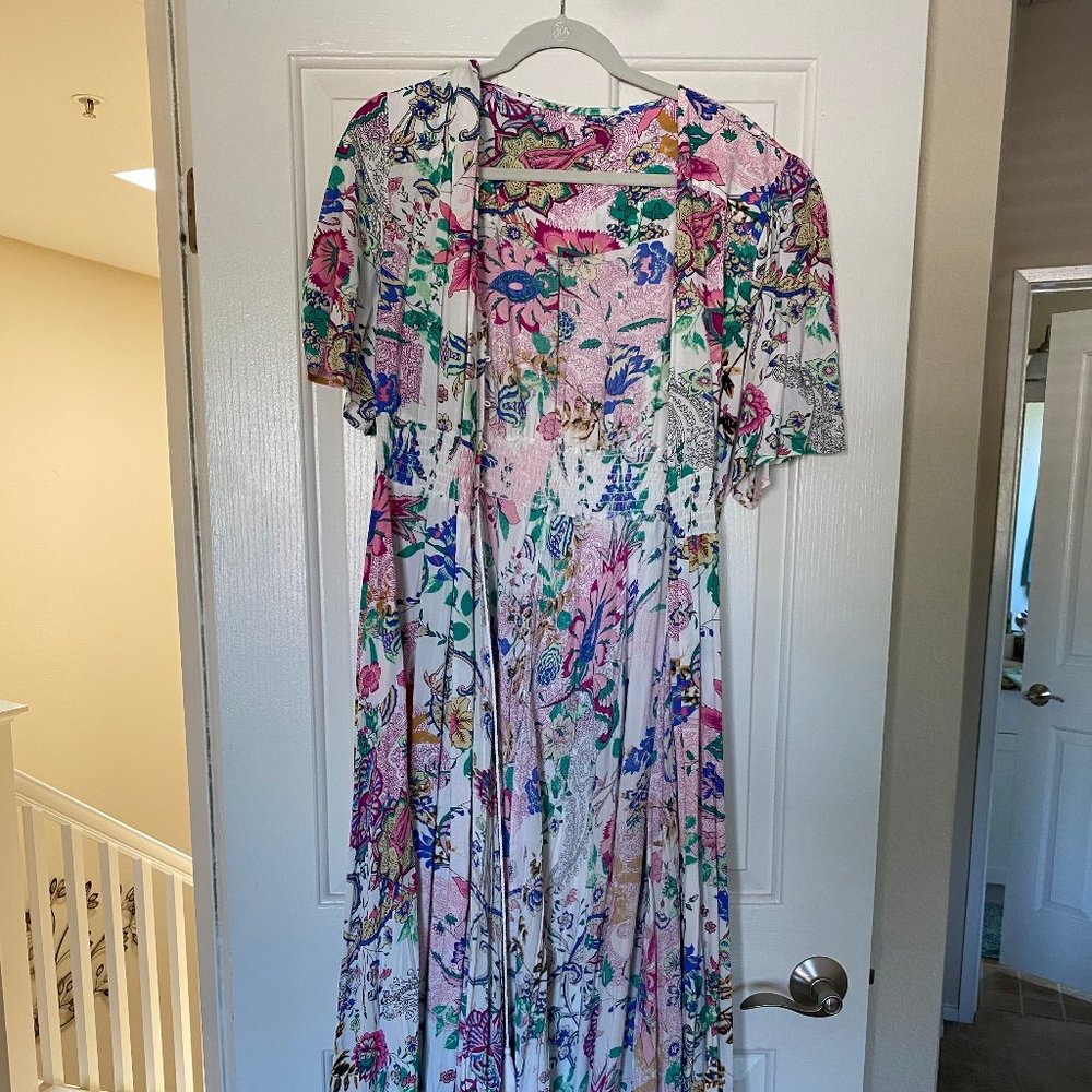 Plus Size XXL Floral Dress/Kimono